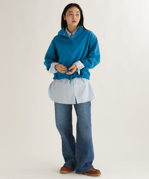 studio CLIP（スタディオクリップ）の「【daily CLIP】スタンドドロストスウェット（スウェット・レディース・ライトグレー/ブルー/チャコール・FREE）」の22枚目の写真