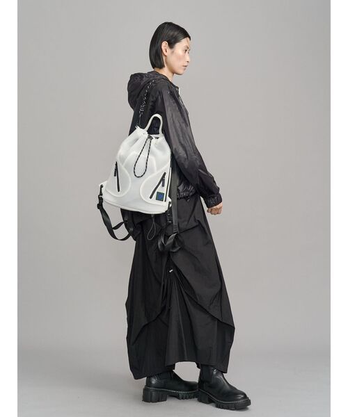 UN3D.(アンスリード)の「4WAY MESH BACK PACK / 4WAYメッシュバックパック(バックパック/リュック・レディース・ホワイト/ブラック・FREE)」の9枚目の写真