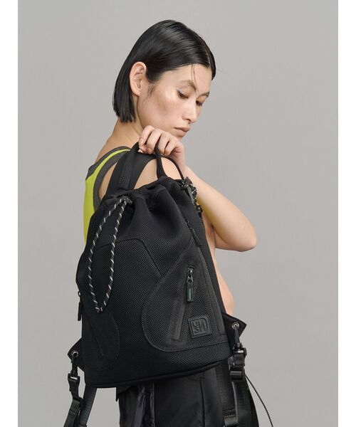 UN3D.(アンスリード)の「4WAY MESH BACK PACK / 4WAYメッシュバックパック(バックパック/リュック・レディース・ホワイト/ブラック・FREE)」の12枚目の写真