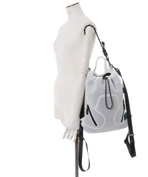 UN3D.（アンスリード）の「4WAY MESH BACK PACK / 4WAYメッシュバックパック（バックパック/リュック・レディース・ホワイト/ブラック・FREE）」の19枚目の写真