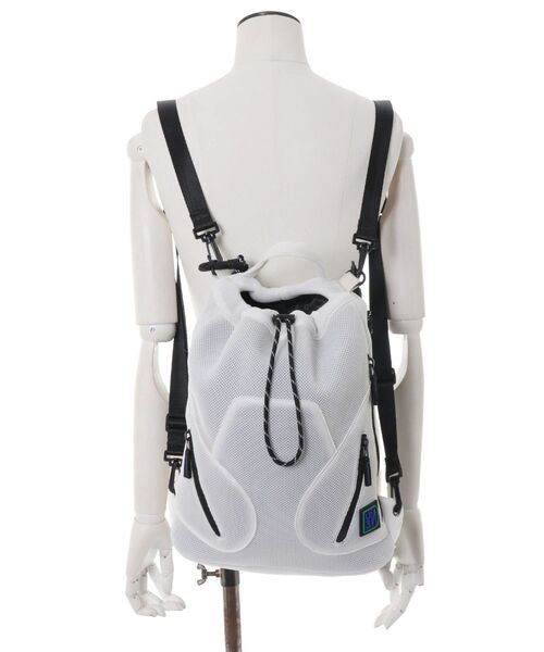 UN3D.（アンスリード）の「4WAY MESH BACK PACK / 4WAYメッシュバックパック（バックパック/リュック・レディース・ホワイト/ブラック・FREE）」の21枚目の写真
