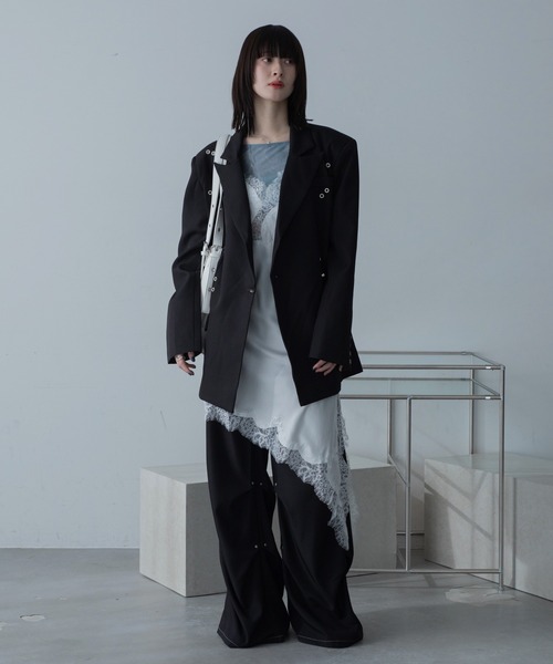 VACANCY（ヴァカンシー）の「ベルトバックルトートバッグ（トートバッグ・レディース・ブラック/ホワイト・FREE）」の6枚目の写真