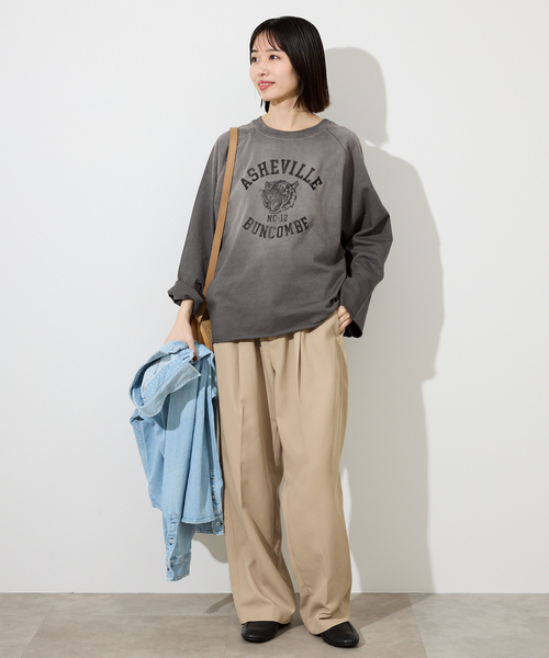 SCREEN STARS（スクリーンスターズ）の「SCREEN STARS/スクリーンスターズ SLOBE別注 LOGOカットソー 【洗濯機使用可能】（Tシャツ/カットソー・レディース・チャコールグレー/ベージュ系その他/ピンク・FREE）」の6枚目の写真