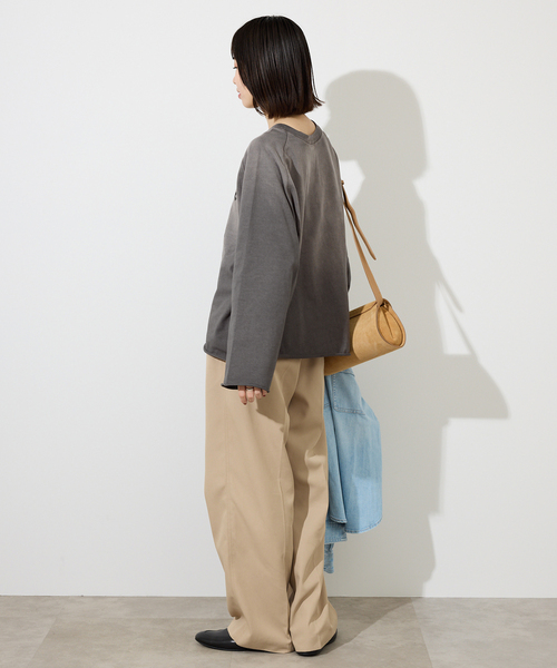 SCREEN STARS（スクリーンスターズ）の「SCREEN STARS/スクリーンスターズ SLOBE別注 LOGOカットソー 【洗濯機使用可能】（Tシャツ/カットソー・レディース・チャコールグレー/ベージュ系その他/ピンク・FREE）」の4枚目の写真