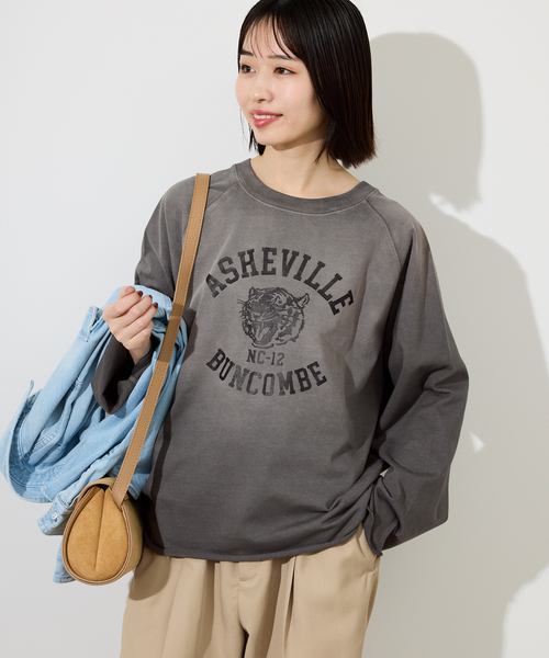 SCREEN STARS(スクリーンスターズ)の「SCREEN STARS/スクリーンスターズ SLOBE別注 LOGOカットソー(Tシャツ/カットソー・レディース・チャコールグレー/ベージュ系その他/ピンク・FREE)」の7枚目の写真