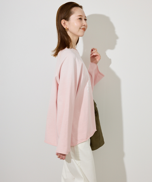 SCREEN STARS（スクリーンスターズ）の「SCREEN STARS/スクリーンスターズ SLOBE別注 LOGOカットソー 【洗濯機使用可能】（Tシャツ/カットソー・レディース・チャコールグレー/ベージュ系その他/ピンク・FREE）」の19枚目の写真