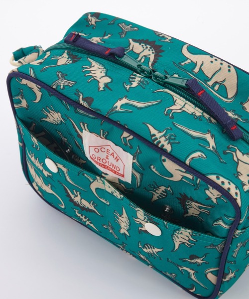 Ocean&Ground（オーシャン&グラウンド）の「ｼｮﾙﾀﾞｰﾊﾞｯｸﾞ DINO（ショルダーバッグ・キッズ・ライトブラウン/グリーン・FREE）」の8枚目の写真