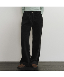Corduroy wide pants