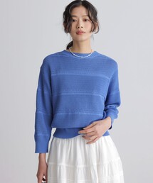 ボーダーレース ニット