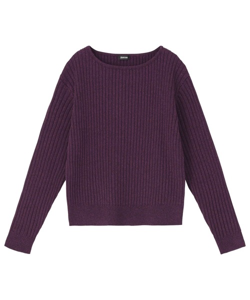 ZUCCa(ズッカ)の「SILK NOIL / S(ニット/セーター・レディース・ブラック/ダークパープル/オフホワイト・M size)」の12枚目の写真