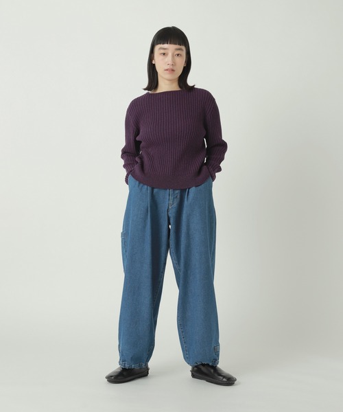 ZUCCa(ズッカ)の「SILK NOIL / S(ニット/セーター・レディース・ブラック/ダークパープル/オフホワイト・M size)」の6枚目の写真