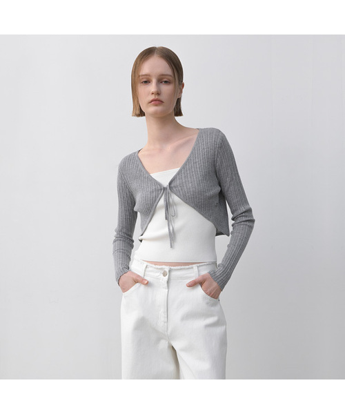 PAVEL CROP KNIT CARDIGAN(CD-2184)（カーディガン/ボレロ）｜ATELIER