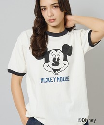 【JOHNBULL/ジョンブル】MICKEY MOUSE RINGER T/ミッキーTシャツ【WEB限定】