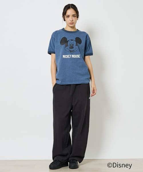 Johnbull（ジョンブル）の「【JOHNBULL/ジョンブル】MICKEY MOUSE RINGER T/ミッキーTシャツ【WEB限定】（Tシャツ/カットソー・レディース・ホワイト/ブルー/ブラウン・フリー）」の10枚目の写真