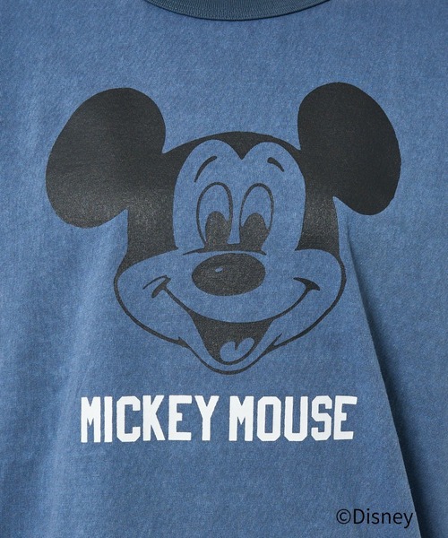 Johnbull（ジョンブル）の「【JOHNBULL/ジョンブル】MICKEY MOUSE RINGER T/ミッキーTシャツ【WEB限定】（Tシャツ/カットソー・レディース・ホワイト/ブルー/ブラウン・フリー）」の13枚目の写真