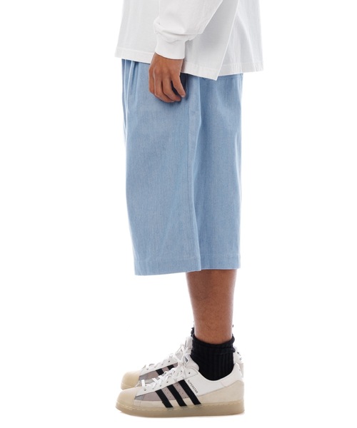 Sandinista（サンディニスタ）の「Light Denim Easy Baggy Shorts / 薄手デニムバギーショーツ（その他パンツ・メンズ・ライトブルー・FREE）」の3枚目の写真