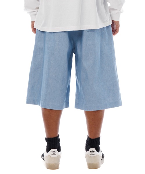 Sandinista（サンディニスタ）の「Light Denim Easy Baggy Shorts / 薄手デニムバギーショーツ（その他パンツ・メンズ・ライトブルー・FREE）」の4枚目の写真