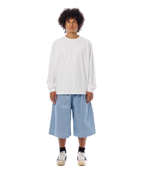 Sandinista（サンディニスタ）の「Light Denim Easy Baggy Shorts / 薄手デニムバギーショーツ（その他パンツ・メンズ・ライトブルー・FREE）」の5枚目の写真