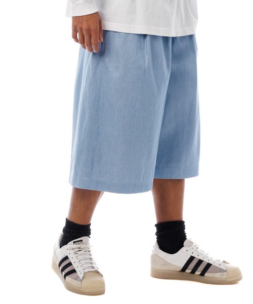Sandinista（サンディニスタ）の「Light Denim Easy Baggy Shorts / 薄手デニムバギーショーツ（その他パンツ・メンズ・ライトブルー・FREE）」の14枚目の写真