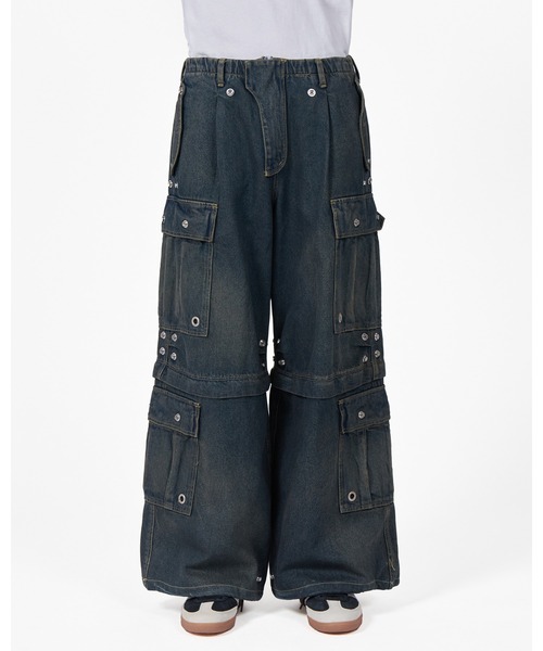 FORSOMEONE(フォーサムワン)の「FORSOMEONE 8POCKET CARGO DENIM(デニムパンツ・メンズ・インディゴブルー・46/50)」の4枚目の写真