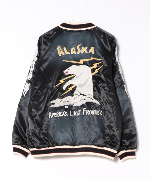 セール】HOUSTON ヴィンテージ加工 スカジャン(ALASKA)（スカジャン