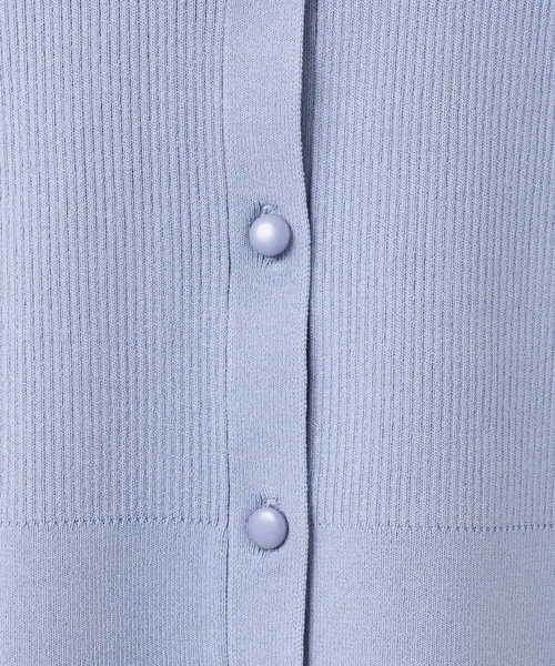 MK MICHEL KLEIN（エムケーミッシェルクラン）の「衿付きニットプルオーバー/洗える（ニット/セーター・レディース・ライトブルー/ネイビー/ベージュ・38）」の8枚目の写真