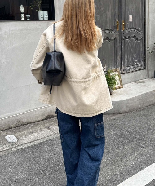 CANAL JEAN（キャナルジーン）の「El mar　襟配色カバーオール（カバーオール・レディース・ベージュ・ONE SIZE）」の3枚目の写真