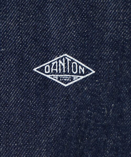 DANTON（ダントン）の「Women's Denim Collarless Short Jacket（ノーカラージャケット・レディース・ダークインディゴブルー・38/34/36）」の15枚目の写真