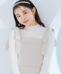 WILLSELECTION（ウィルセレクション）の「【LAME TWEED series】リボンショルダービスチェ（その他トップス）」