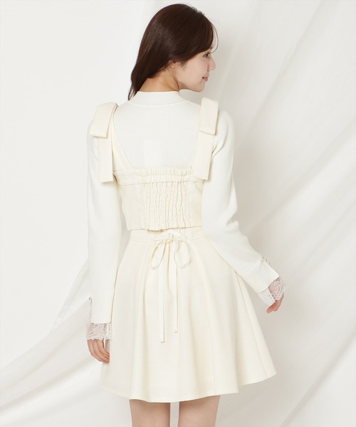 WILLSELECTION(ウィルセレクション)の「【セットアップ対応】リボンショルダービスチェ(その他トップス・レディース・ブラック/ピンク/ブルー/オフホワイト・FREE)」の7枚目の写真