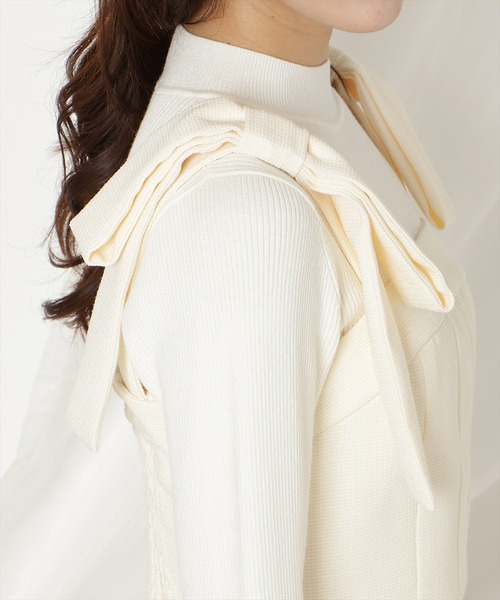WILLSELECTION(ウィルセレクション)の「【セットアップ対応】リボンショルダービスチェ(その他トップス・レディース・ブラック/ピンク/ブルー/オフホワイト・FREE)」の8枚目の写真
