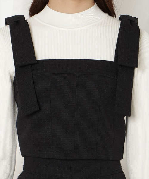 WILLSELECTION(ウィルセレクション)の「【セットアップ対応】リボンショルダービスチェ(その他トップス・レディース・ブラック/ピンク/ブルー/オフホワイト・FREE)」の14枚目の写真