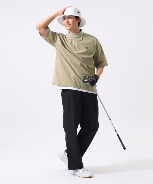 BEAMS GOLF（ビームスゴルフ）の「ORANGE LABEL / ワイド ストレートパンツ（その他パンツ・メンズ・ブラック/ベージュ・MEDIUM/LARGE/X-LARGE/SMALL）」の3枚目の写真
