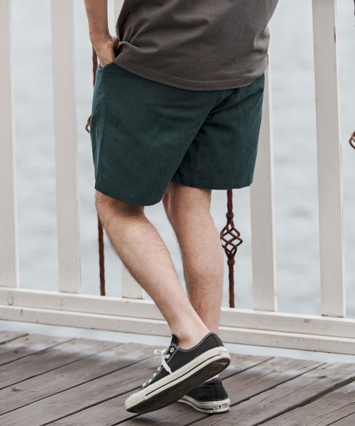 CAMBIO（カンビオ）の「mp14679-Cotton Linen Tape Switch Short Pants ショートパンツ(CAM26SS-014)（その他パンツ・メンズ・ブラック/ベージュ/グリーン・L/M/S）」の5枚目の写真