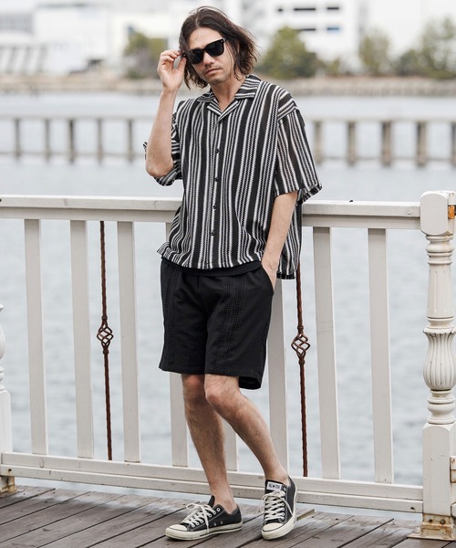 CAMBIO（カンビオ）の「mp14679-Cotton Linen Tape Switch Short Pants ショートパンツ(CAM26SS-014)（その他パンツ・メンズ・ブラック/ベージュ/グリーン・L/M/S）」の12枚目の写真