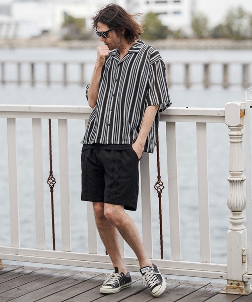 CAMBIO（カンビオ）の「mp14679-Cotton Linen Tape Switch Short Pants ショートパンツ(CAM26SS-014)（その他パンツ・メンズ・ブラック/ベージュ/グリーン・L/M/S）」の13枚目の写真