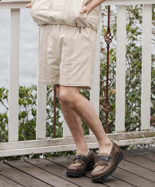 CAMBIO（カンビオ）の「mp14679-Cotton Linen Tape Switch Short Pants ショートパンツ(CAM26SS-014)（その他パンツ・メンズ・ブラック/ベージュ/グリーン・L/M/S）」の17枚目の写真