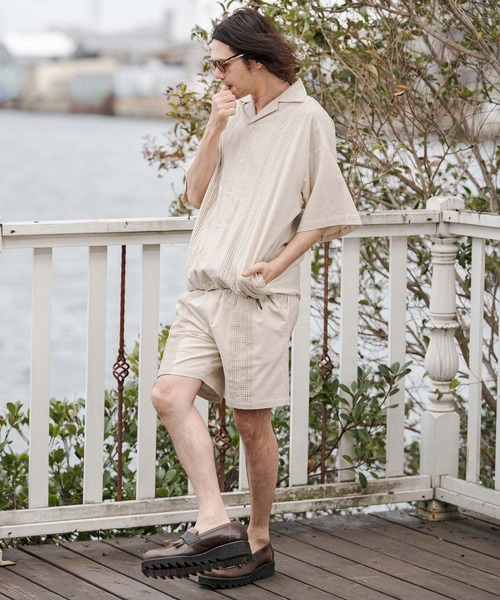 CAMBIO（カンビオ）の「mp14679-Cotton Linen Tape Switch Short Pants ショートパンツ(CAM26SS-014)（その他パンツ・メンズ・ブラック/ベージュ/グリーン・L/M/S）」の18枚目の写真