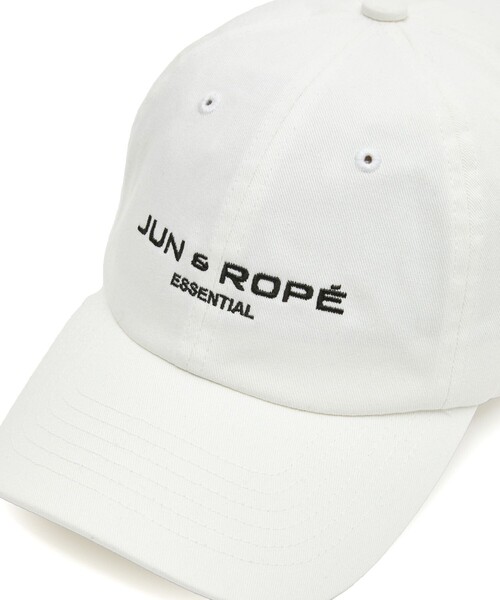 JUN&ROPE'（ジュンアンドロペ）の「【ESSENTIAL】ロゴ入りキャップ（キャップ・メンズ・ホワイト/ネイビー/ブラック・FREE）」の10枚目の写真