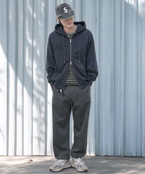 MODERMENT（モダーメント）の「オールラウンダー ベルト付き ストリング スウェットパンツ [ダスティベージュ]（スウェットパンツ・レディース・その他・LARGE/MEDIUM/X-LARGE）」の9枚目の写真