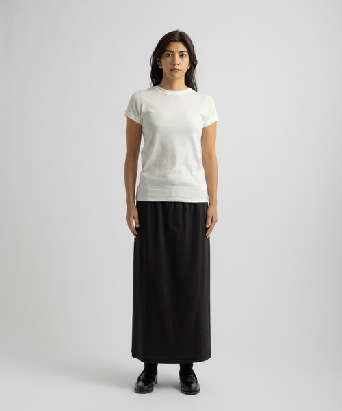 Saturdays NYC（サタデーズ ニューヨークシティ ）の「Naomi Ribbed Tee | WOMEN（Tシャツ/カットソー・レディース・ホワイト/ベージュ/グレー・S/M/L）」の13枚目の写真