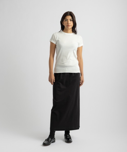 Saturdays NYC（サタデーズ ニューヨークシティ ）の「Naomi Ribbed Tee | WOMEN（Tシャツ/カットソー・レディース・ホワイト/ベージュ/グレー・S/M/L）」の22枚目の写真