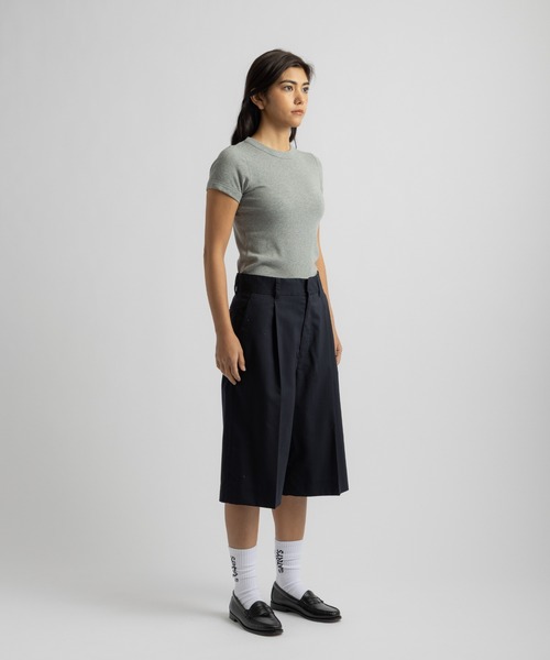 Saturdays NYC（サタデーズ ニューヨークシティ ）の「Naomi Ribbed Tee | WOMEN（Tシャツ/カットソー・レディース・ホワイト/ベージュ/グレー・S/M/L）」の11枚目の写真