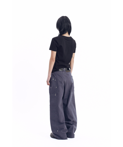 AAKAM（アーカム）の「Walt Panel Cotton Pants (Navy)（その他パンツ・レディース・その他・1/2）」の5枚目の写真