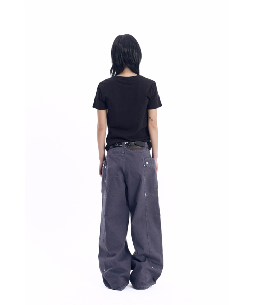 AAKAM（アーカム）の「Walt Panel Cotton Pants (Navy)（その他パンツ・レディース・その他・1/2）」の6枚目の写真