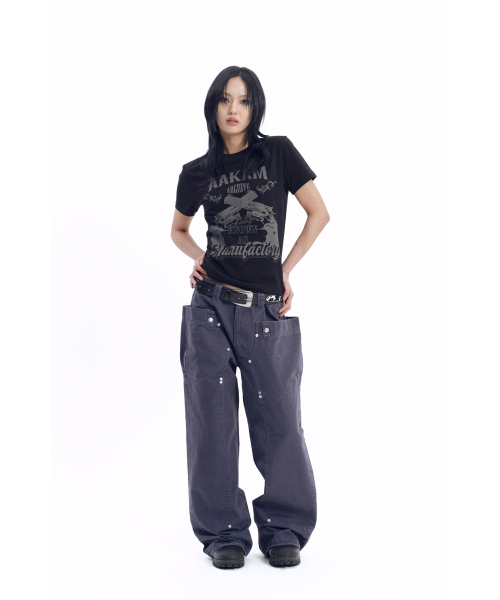 AAKAM（アーカム）の「Walt Panel Cotton Pants (Navy)（その他パンツ・レディース・その他・1/2）」の7枚目の写真