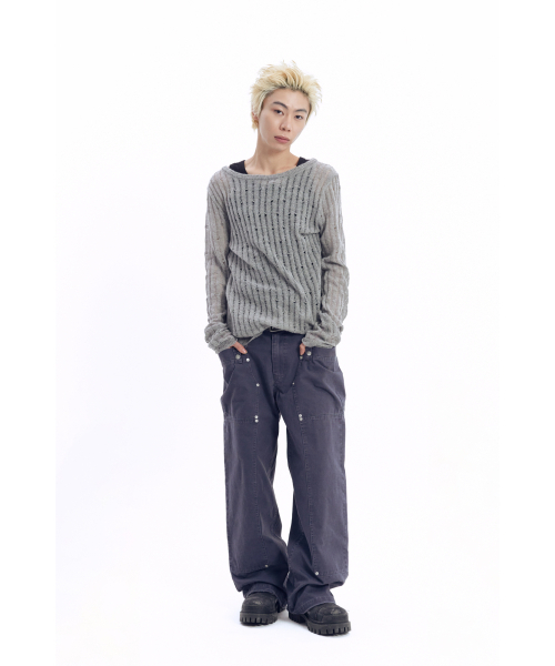 AAKAM（アーカム）の「Walt Panel Cotton Pants (Navy)（その他パンツ・レディース・その他・1/2）」の13枚目の写真