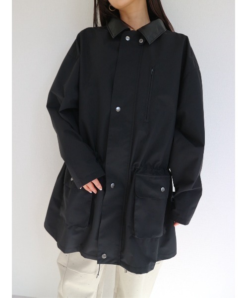 TRUNC（トランクエイティーエイト）の「Neo-Utility Tech Overcoat / ネオユーティリティテックオーバーコート（その他アウター・レディース・ブラック/ベージュ・FREE）」の2枚目の写真