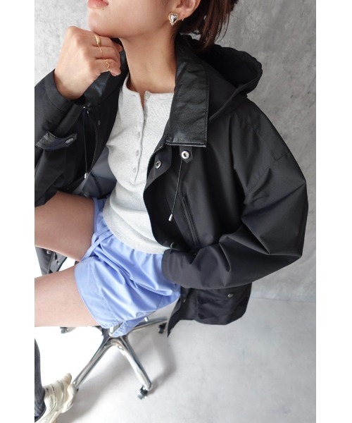 TRUNC（トランクエイティーエイト）の「Neo-Utility Tech Overcoat / ネオユーティリティテックオーバーコート（その他アウター・レディース・ブラック/ベージュ・FREE）」の3枚目の写真