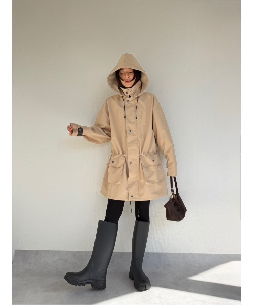 TRUNC（トランクエイティーエイト）の「Neo-Utility Tech Overcoat / ネオユーティリティテックオーバーコート（その他アウター・レディース・ブラック/ベージュ・FREE）」の9枚目の写真